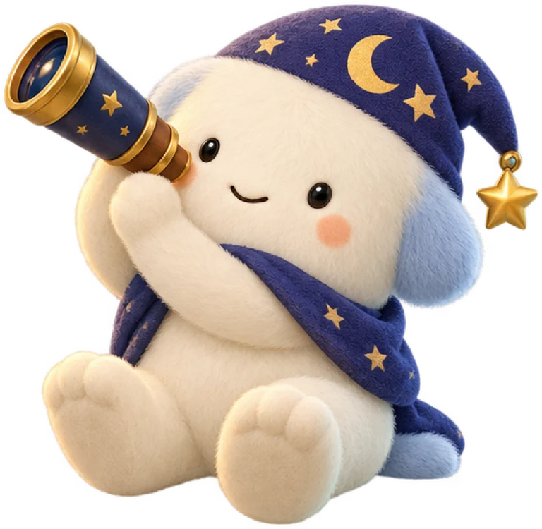 星夜觀察怪的方毛怪造型