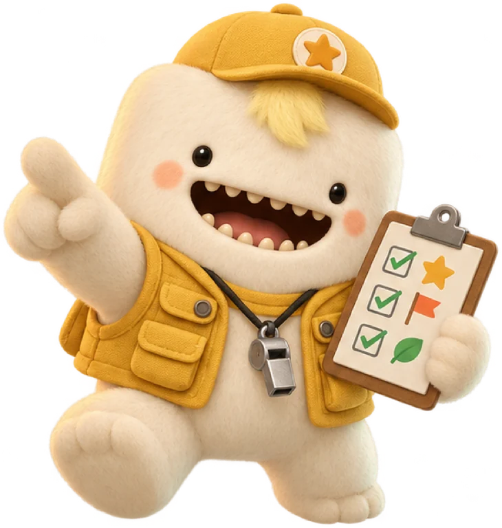 任務帶隊怪的方毛怪造型